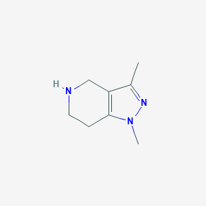 molecular formula C8H13N3 B8678664 1,3-dimethyl-4,5,6,7-tetrahydro-1H-pyrazolo[4,3-c]pyridine 
