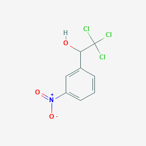 molecular formula C8H6Cl3NO3 B8678689 2,2,2-Trichloro-1-(3-nitrophenyl)ethanol CAS No. 54619-63-5