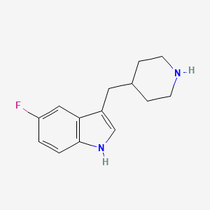 5-fluoro-3-[(4-piperidinyl)methyl]-1H-indole