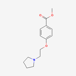 molecular formula C14H19NO3 B8678776 methyl 4-(2-pyrrolidin-1-ylethoxy)benzoate 