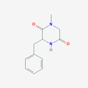 molecular formula C12H14N2O2 B8678821 3-benzyl-1-methylpiperazine-2,5-dione 