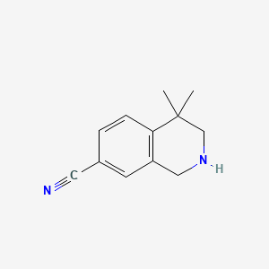 7-Cyano-4,4-dimethyl-1,2,3,4-tetrahydroisoquinoline