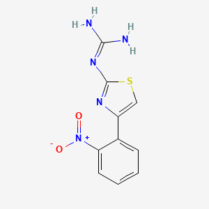 N''-[4-(2-Nitrophenyl)-1,3-thiazol-2-yl]guanidine