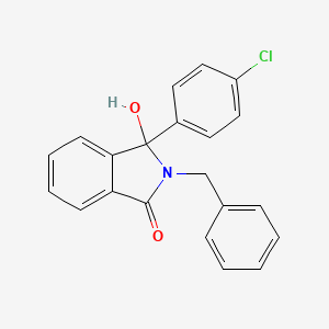 2-Benzyl-3-(4-chlorophenyl)-3-hydroxy-2,3-dihydroisoindolin-1-one