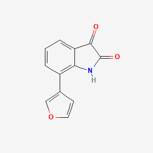 molecular formula C12H7NO3 B8678905 7-(Furan-3-yl)-1H-indole-2,3-dione CAS No. 851519-98-7