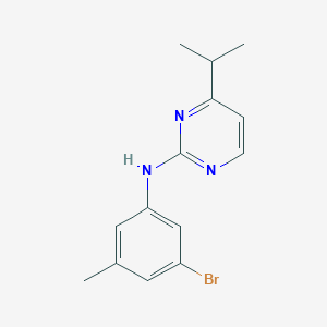molecular formula C14H16BrN3 B8678917 N-(3-bromo-5-methylphenyl)-4-propan-2-ylpyrimidin-2-amine 