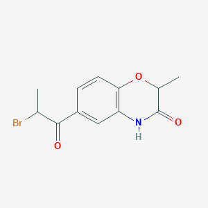6-(2-Bromopropanoyl)-2-methyl-2H-1,4-benzoxazin-3(4H)-one