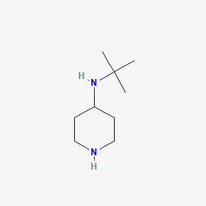 molecular formula C9H20N2 B8679018 N-tert-butylpiperidin-4-amine 