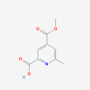 molecular formula C9H9NO4 B8679036 4-(Methoxycarbonyl)-6-methylpicolinic acid 