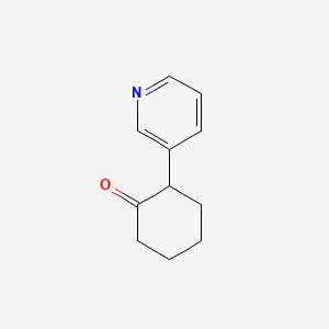 molecular formula C11H13NO B8679124 2-pyridin-3-ylcyclohexan-1-one 