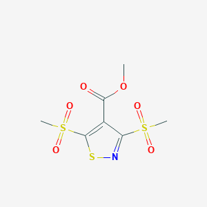 Methyl 3,5-di(methanesulfonyl)-1,2-thiazole-4-carboxylate