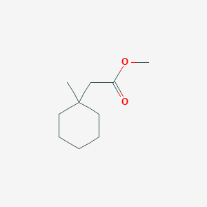 molecular formula C10H18O2 B8679293 methyl 2-(1-methylcyclohexyl)acetate 