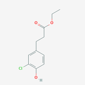 molecular formula C11H13ClO3 B8679321 Ethyl 3-(3-chloro-4-hydroxyphenyl)propanoate 