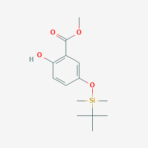 molecular formula C14H22O4Si B8679398 Methyl 5-[(tert-butyldimethylsilyl)oxy]-2-hydroxybenzoate 