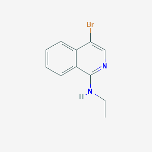 molecular formula C11H11BrN2 B8679406 4-bromo-N-ethylisoquinolin-1-amine 