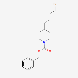 molecular formula C17H24BrNO2 B8679432 Benzyl 4-(4-bromobutyl)piperidine-1-carboxylate 