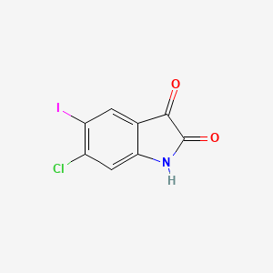 6-Chloro-5-iodoindoline-2,3-dione