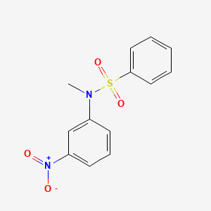 molecular formula C13H12N2O4S B8679466 N-methyl-N-(3-nitrophenyl)benzenesulfonamide 