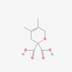 4,5-dimethyl-3,6-dihydro-2H-pyran-2,2-dicarboxylic acid