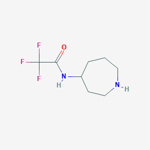 molecular formula C8H13F3N2O B8679500 Acetamide,2,2,2-trifluoro-N-(hexahydro-1H-azepin-4-yl)- CAS No. 436852-22-1