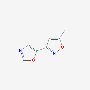 molecular formula C7H6N2O2 B8679505 5-Methyl-3-(oxazol-5-yl)isoxazole 