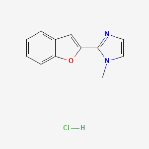 1H-Imidazole, 2-(2-benzofuranyl)-1-methyl-, monohydrochloride