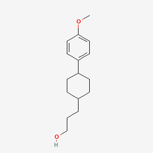 3-[4-(4-Methoxyphenyl)cyclohexyl]propan-1-ol