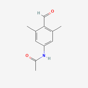 molecular formula C11H13NO2 B8679526 N-(4-formyl-3,5-dimethylphenyl)acetamide 