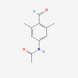 molecular formula C11H13NO2 B8679526 N-(4-formyl-3,5-dimethyl-phenyl)-acetamide 