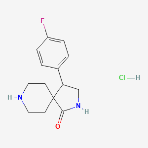 4-(4-Fluorophenyl)-2,8-diazaspiro[4.5]decan-1-one hydrochloride