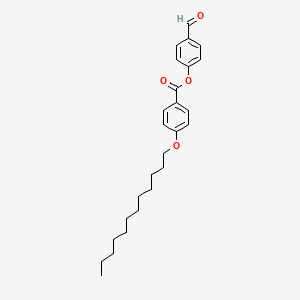 molecular formula C26H34O4 B8679556 4-Formylphenyl 4-(dodecyloxy)benzoate CAS No. 56800-36-3