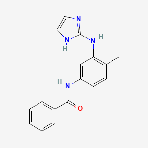 molecular formula C17H16N4O B8679626 N-(3-((1H-Imidazol-2-yl)amino)-4-methylphenyl)benzamide CAS No. 872332-59-7