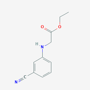 molecular formula C11H12N2O2 B8679637 Ethyl (3-cyanophenyl)glycinate CAS No. 92316-76-2