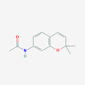 molecular formula C13H15NO2 B8679642 N-(2,2-Dimethyl-2H-chromen-7-yl)acetamide CAS No. 79014-11-2