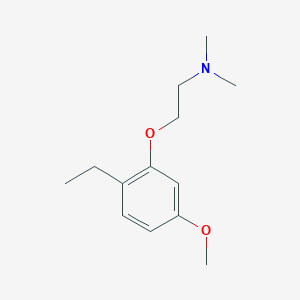 molecular formula C13H21NO2 B8679703 2-(2-Ethyl-5-methoxyphenoxy)-N,N-dimethylethanamine 