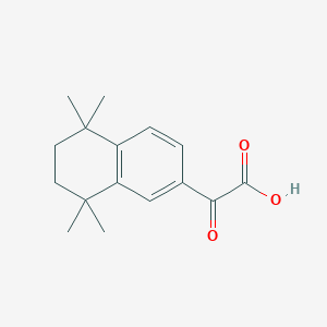 molecular formula C16H20O3 B8679842 5,6,7,8-Tetrahydro-5,5,8,8-tetramethyl-2-naphthylglyoxylic acid 