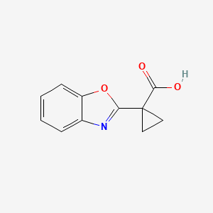 1-(Benzo[d]oxazol-2-yl)cyclopropanecarboxylic acid