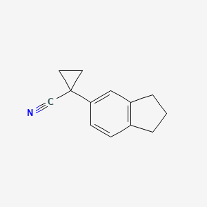 1-(2,3-dihydro-1H-inden-6-yl)cyclopropanecarbonitrile