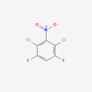 molecular formula C6HCl2F2NO2 B8679993 Benzene, 2,4-dichloro-1,5-difluoro-3-nitro- CAS No. 1977-85-1