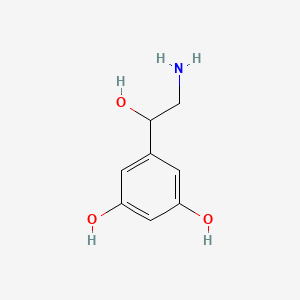 molecular formula C8H11NO3 B8680016 5-(2-Amino-1-hydroxyethyl)-1,3-benzenediol CAS No. 46049-55-2