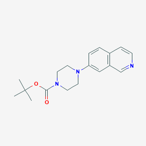 molecular formula C18H23N3O2 B8680081 tert-butyl 4-isoquinolin-7-ylpiperazine-1-carboxylate 