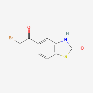 B8680087 5-(2-Bromopropanoyl)-1,3-benzothiazol-2(3H)-one CAS No. 94662-44-9