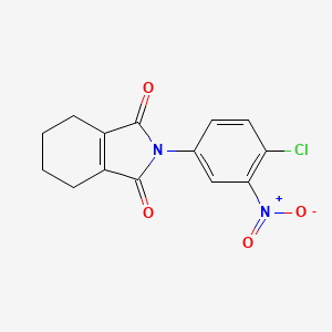 molecular formula C14H11ClN2O4 B8680097 1H-Isoindole-1,3(2H)-dione, 2-(4-chloro-3-nitrophenyl)-4,5,6,7-tetrahydro- CAS No. 76995-59-0