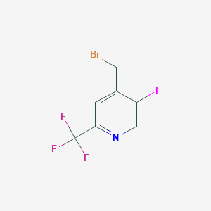 4-(Bromomethyl)-5-iodo-2-(trifluoromethyl)pyridine