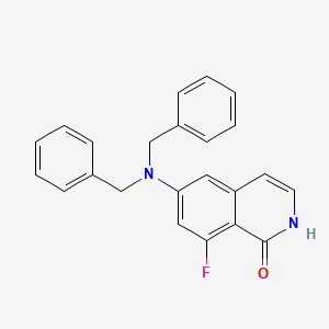 6-(Dibenzylamino)-8-fluoroisoquinolin-1(2H)-one