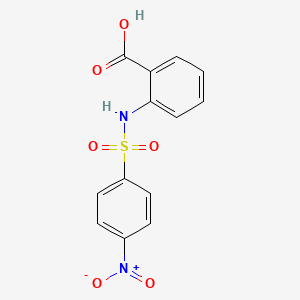 2-[(4-Nitrophenyl)sulfonylamino]benzoic acid