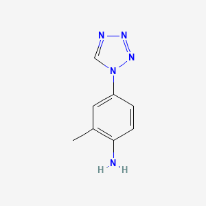 molecular formula C8H9N5 B8680177 2-Methyl-4-(tetrazol-1-yl)aniline 