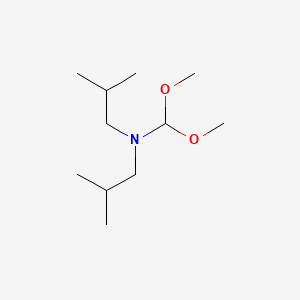 molecular formula C11H25NO2 B8680228 1-Propanamine, N-(dimethoxymethyl)-2-methyl-N-(2-methylpropyl)- CAS No. 50746-36-6