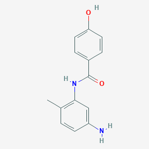 molecular formula C14H14N2O2 B8680238 N-(5-amino-2-methylphenyl)-4-hydroxybenzamide 