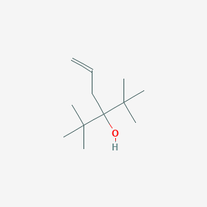 molecular formula C12H24O B8680283 3-Tert-butyl-2,2-dimethylhex-5-en-3-ol CAS No. 754-56-3